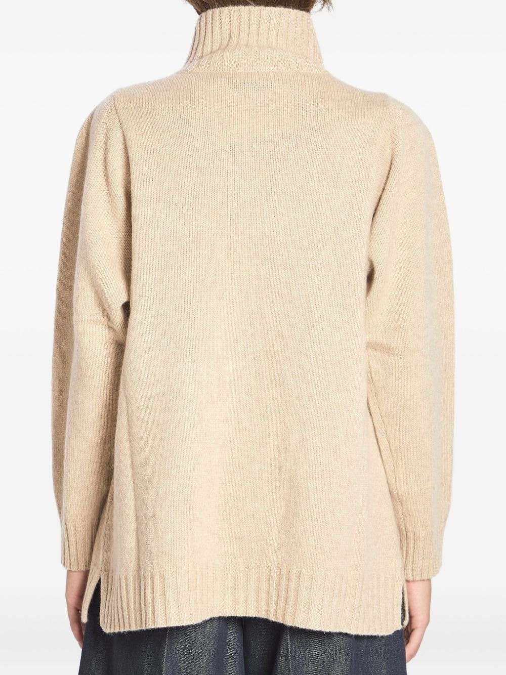 high-neck cashmere sweater - 5