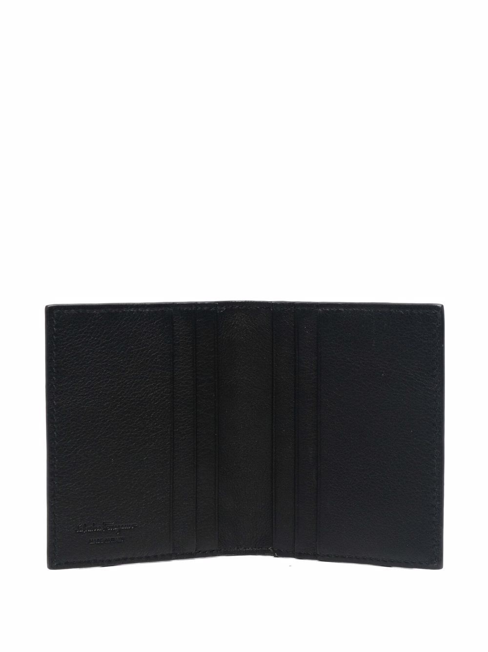 embossed-monogram leather cardholder - 3