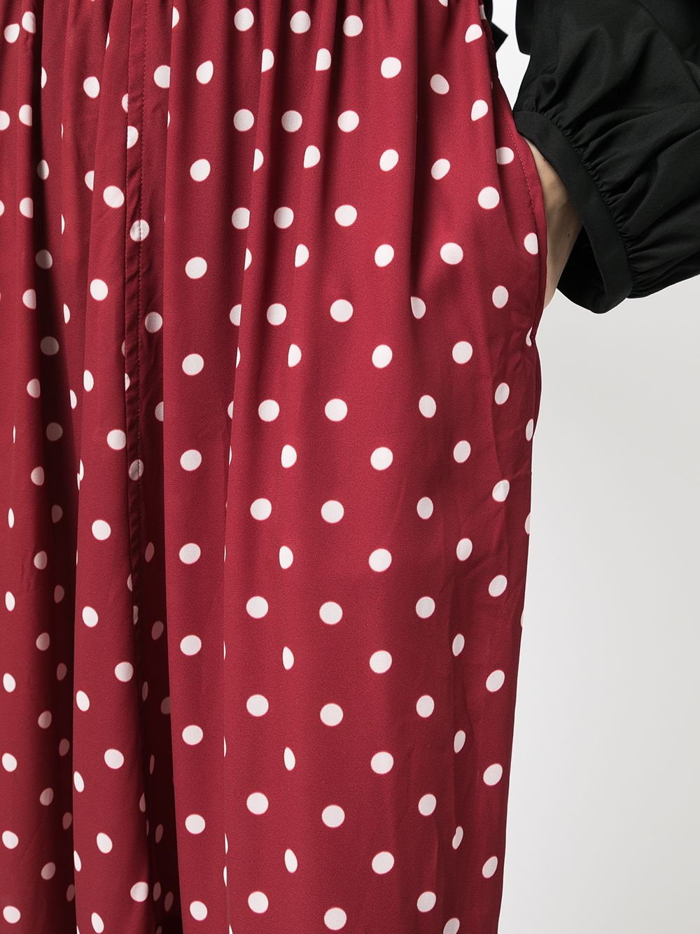 polka-dot print cropped trousers - 5