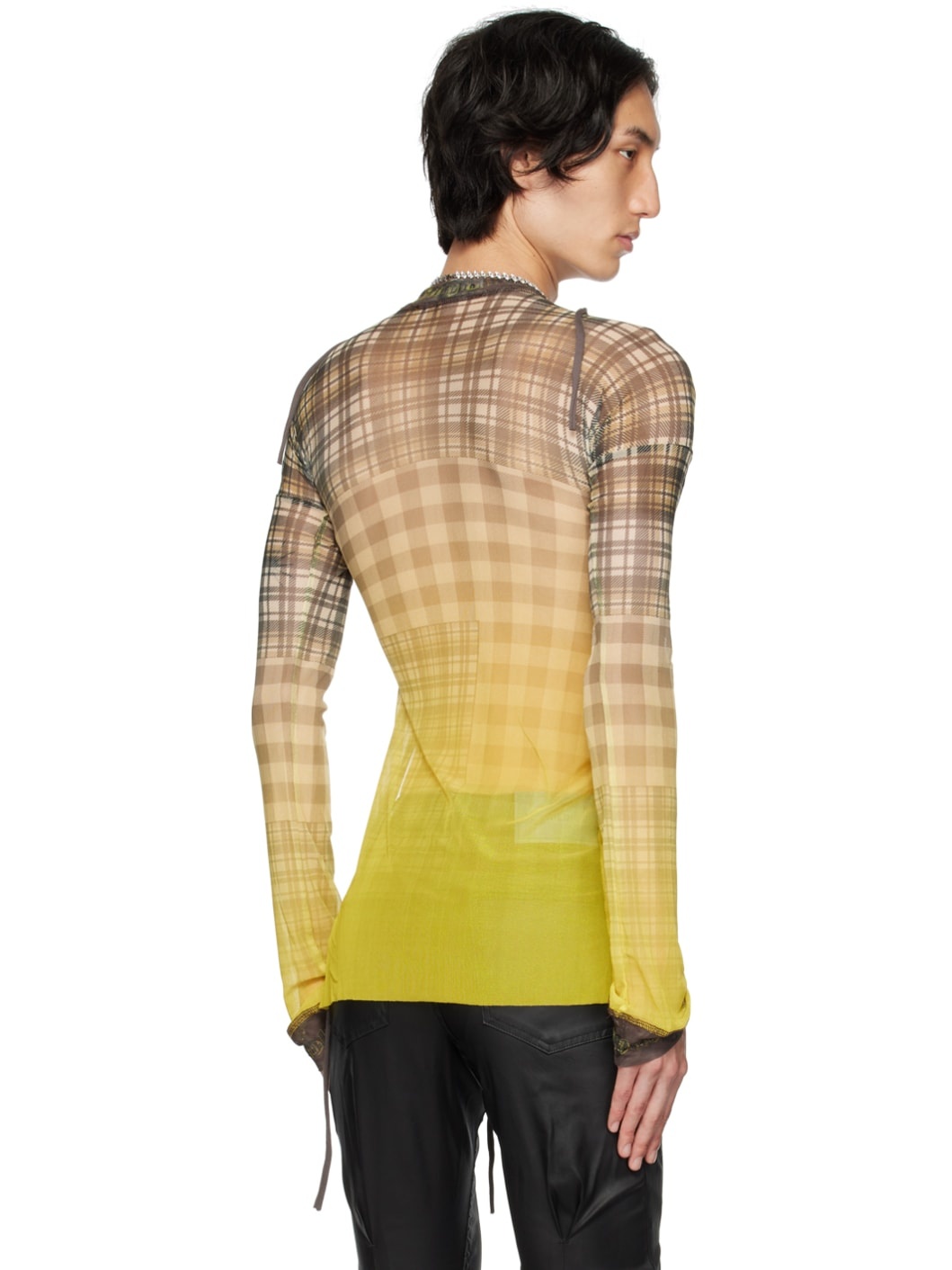 OTTOLINGER Yellow Wrap Long Sleeve T-Shirt | REVERSIBLE