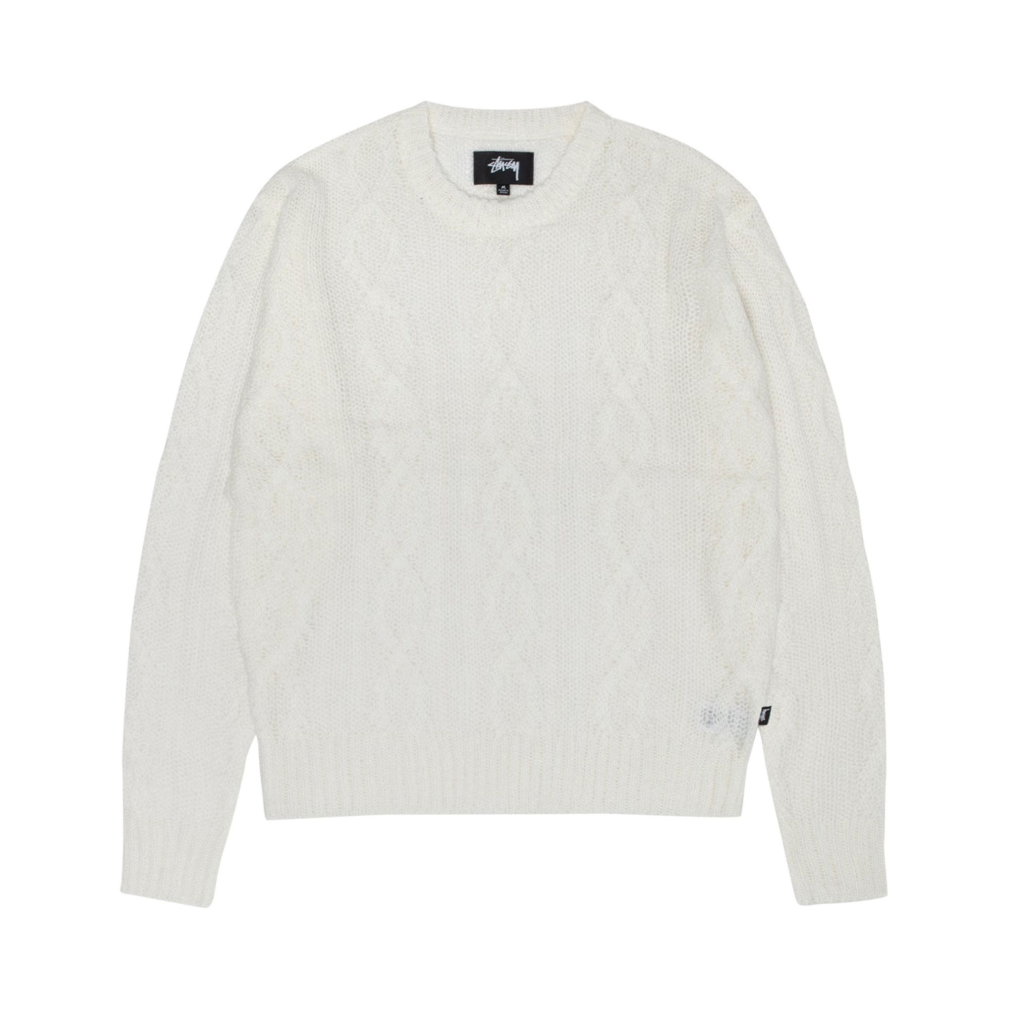 Stussy Cable Loose Knit Sweater 'Ivory' - 1