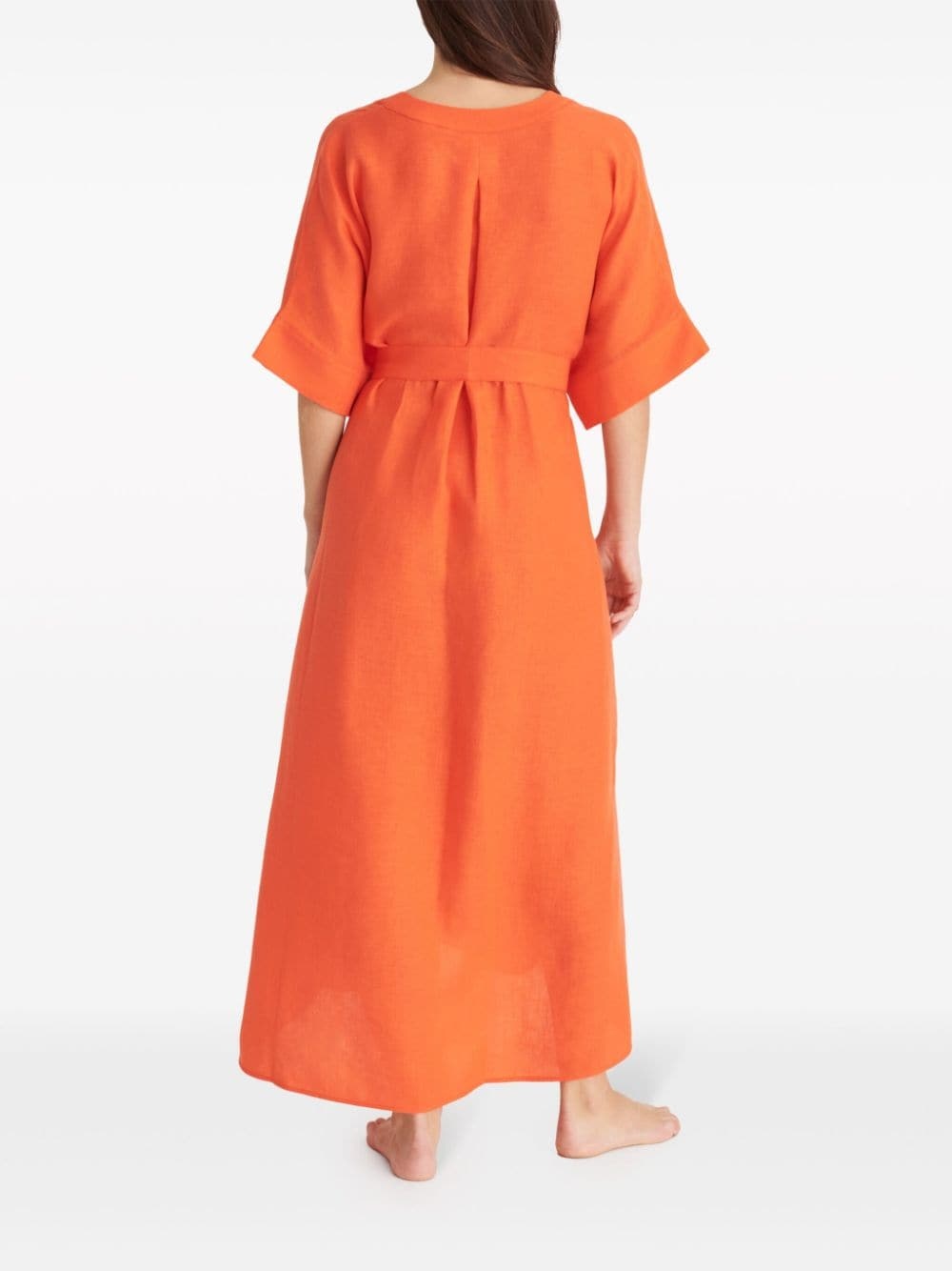 Bibi linen kaftan dress - 3