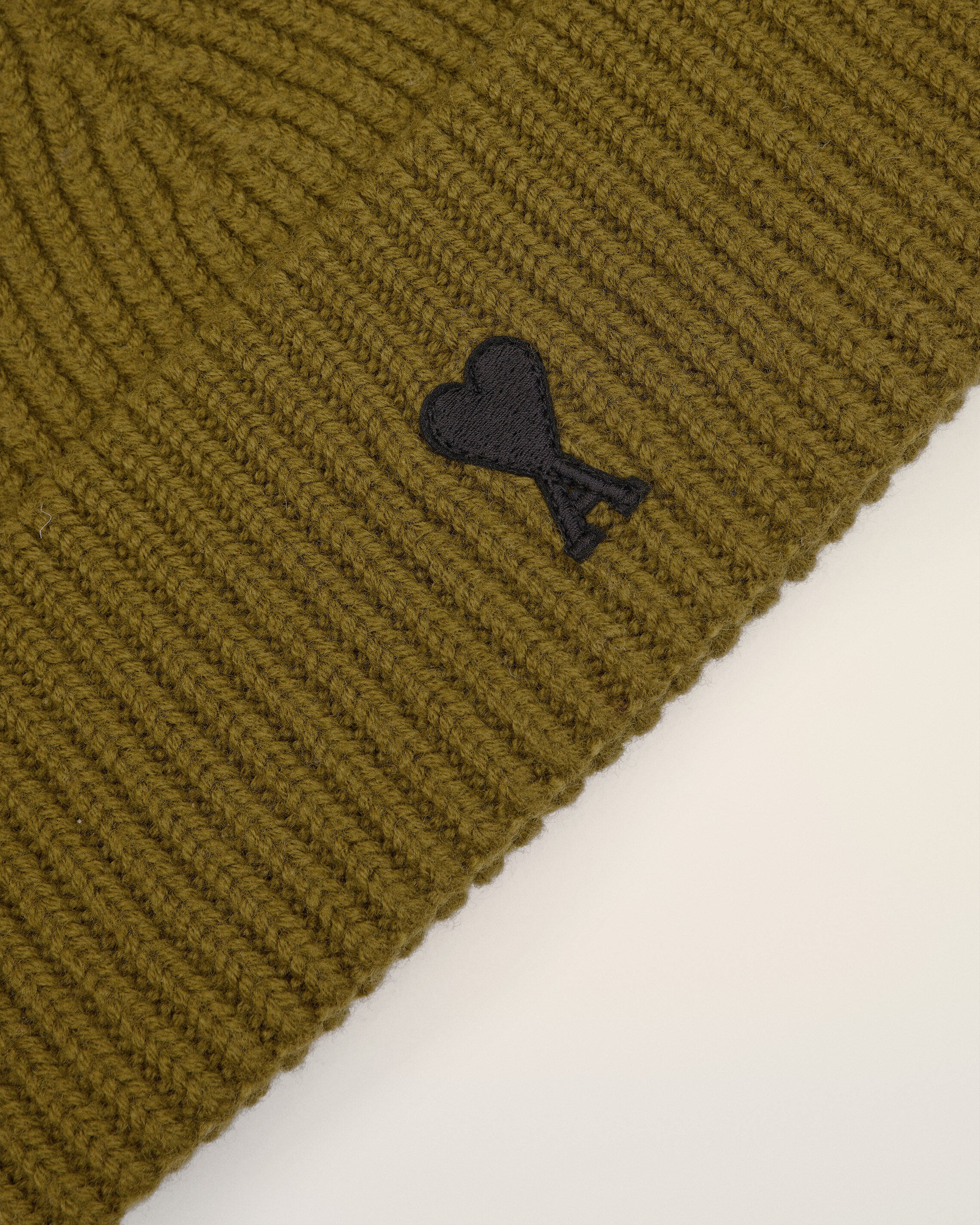 KHAKI WOOL AMI DE COEUR BEANIE - 3