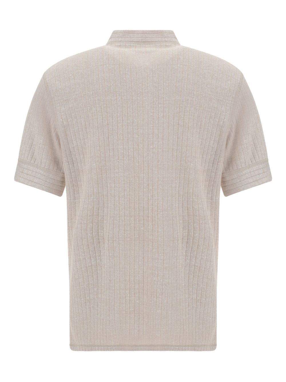 ribbed-knit polo shirt - 2