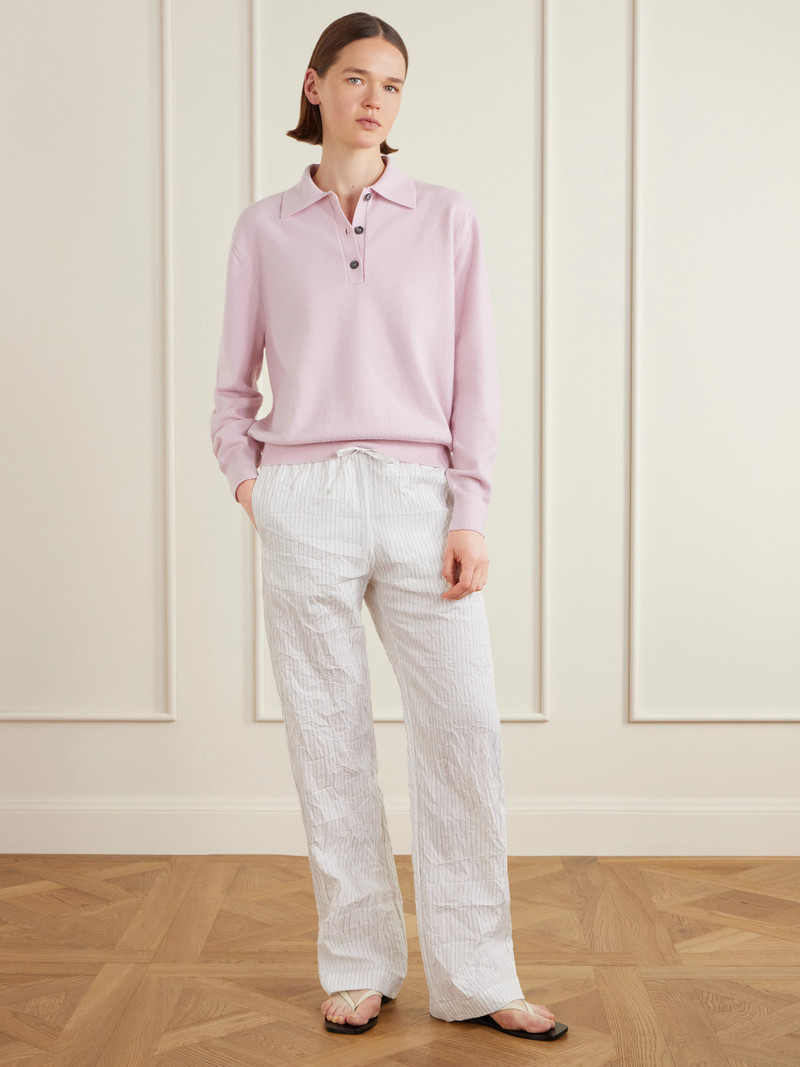 RÓHE Gabriela Wool-blend Polo Sweater outlook