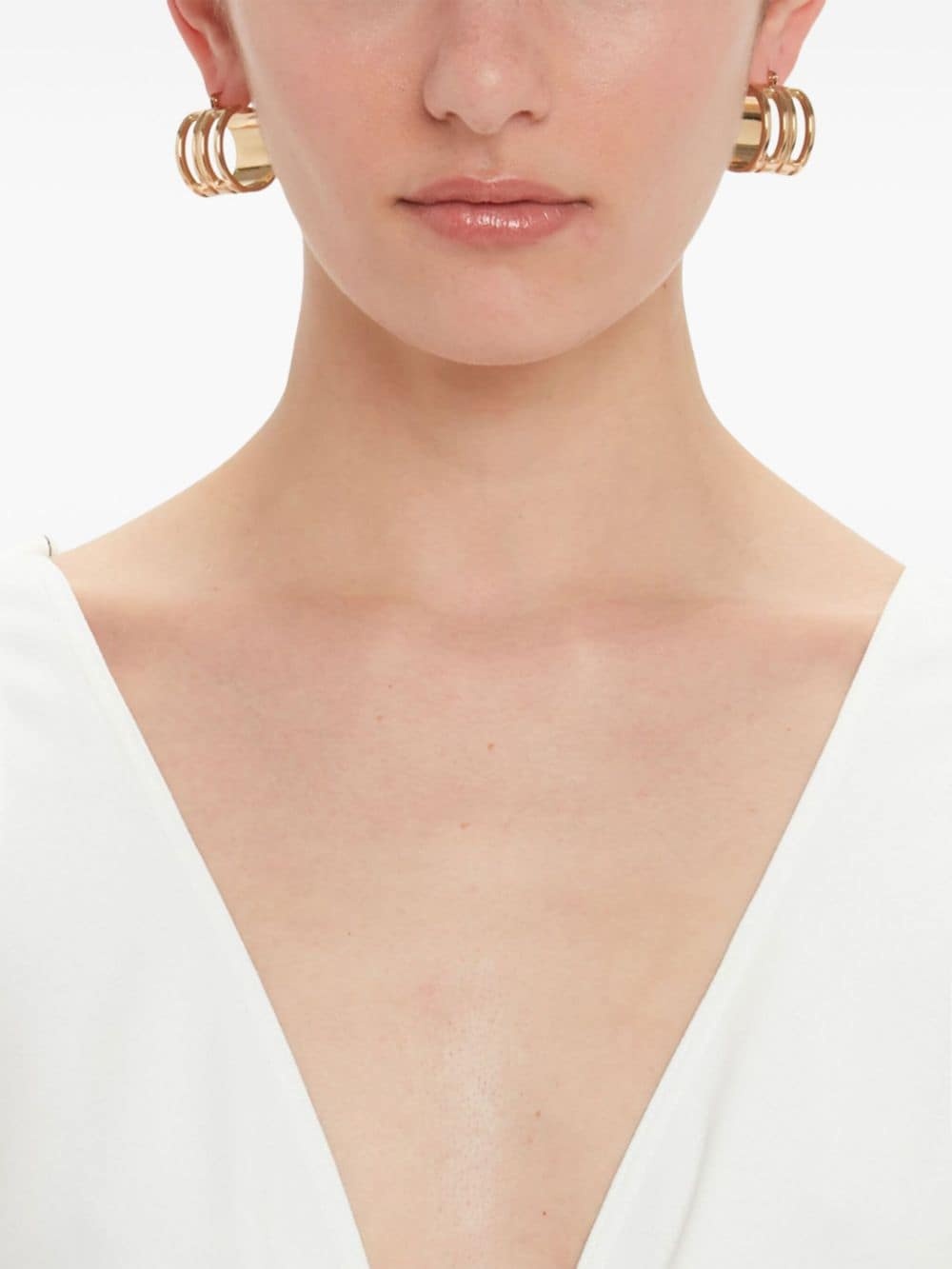 Frame hoop earrings - 6