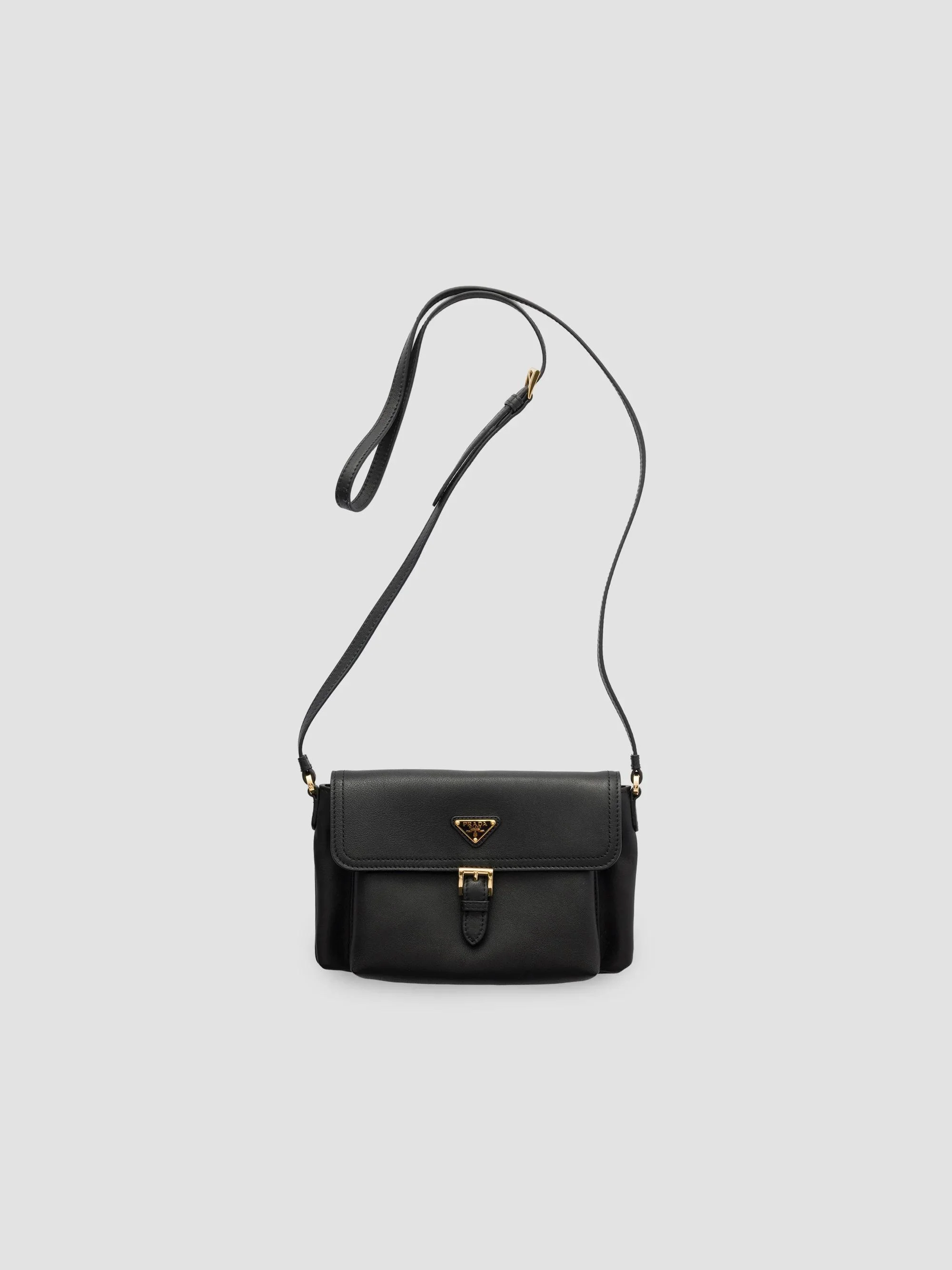 Women's Nappa Leather Smartphone Holder - Black - 1