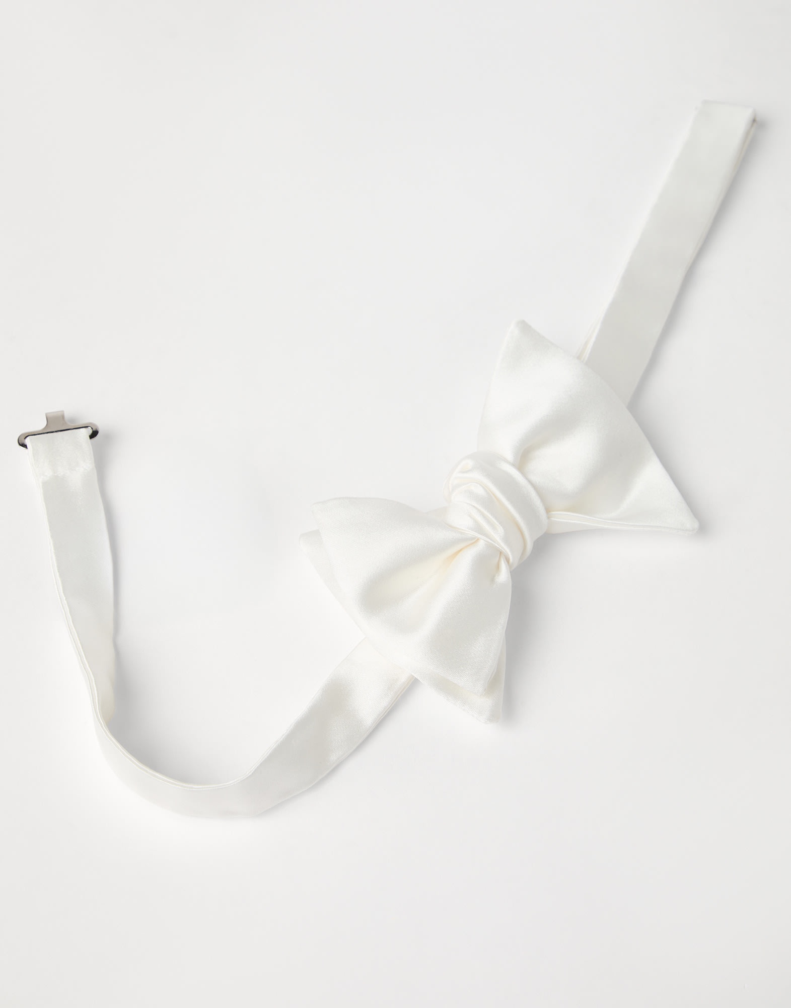 Cotton and silk satin bow tie - 2