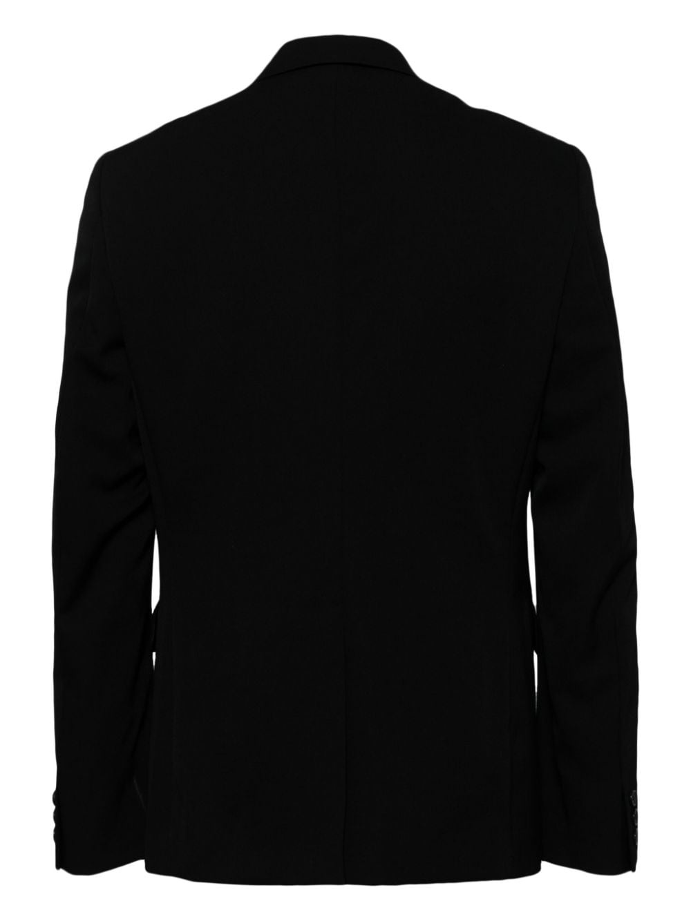 leaf-appliqué wool blazer - 2