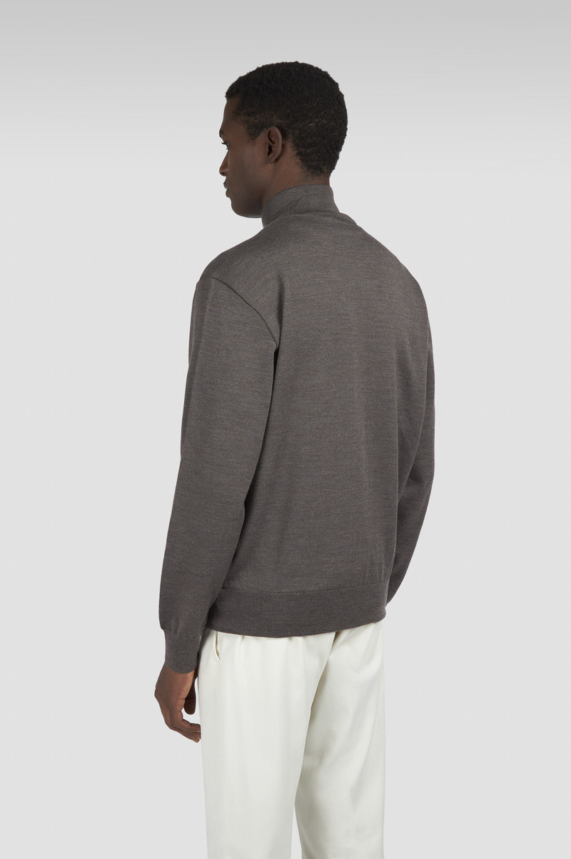 MERINO EXTRAFINE WOOL SWEATER WITH ZIP CLOSURE 3