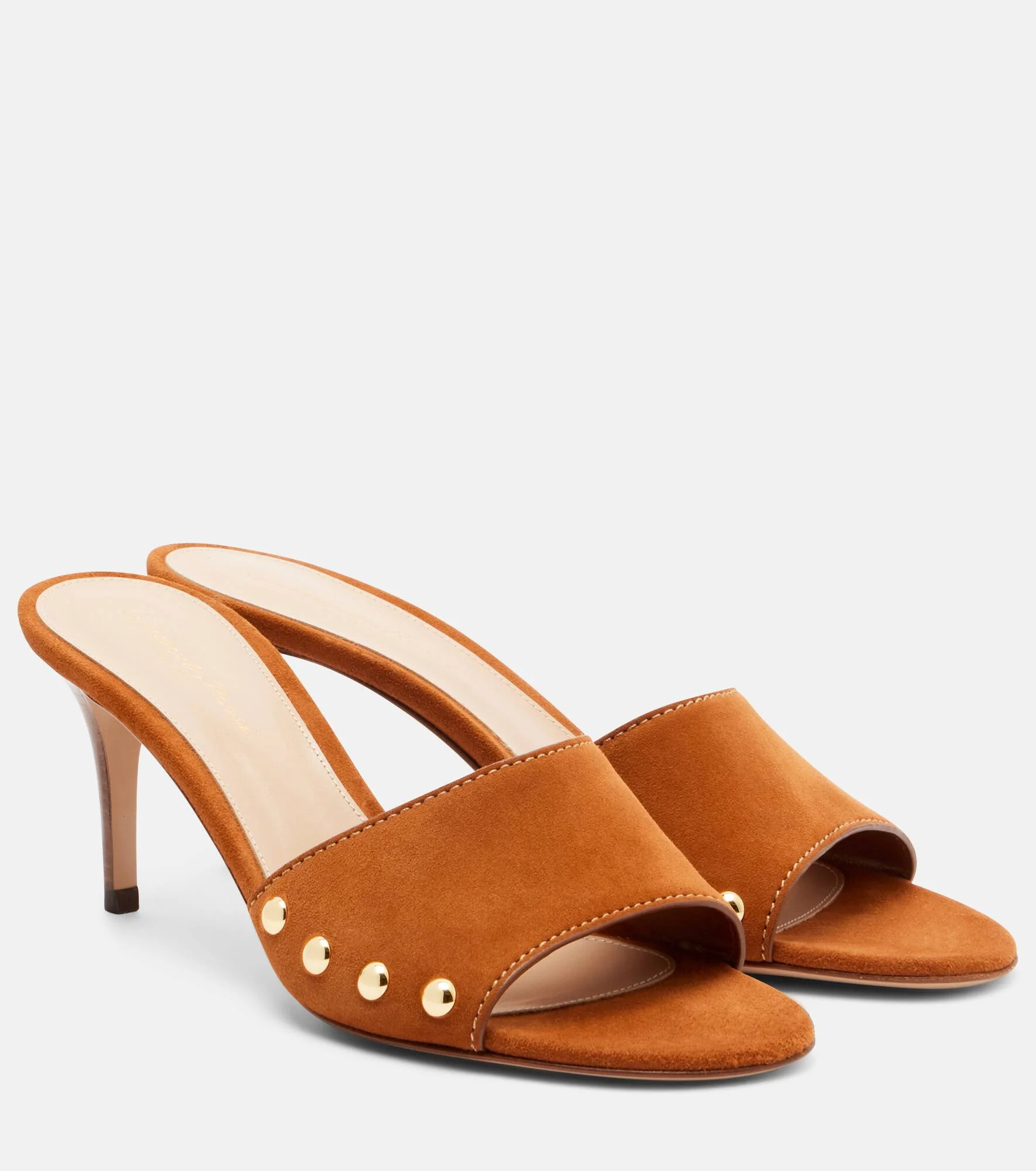 Embellished suede sandals - 1