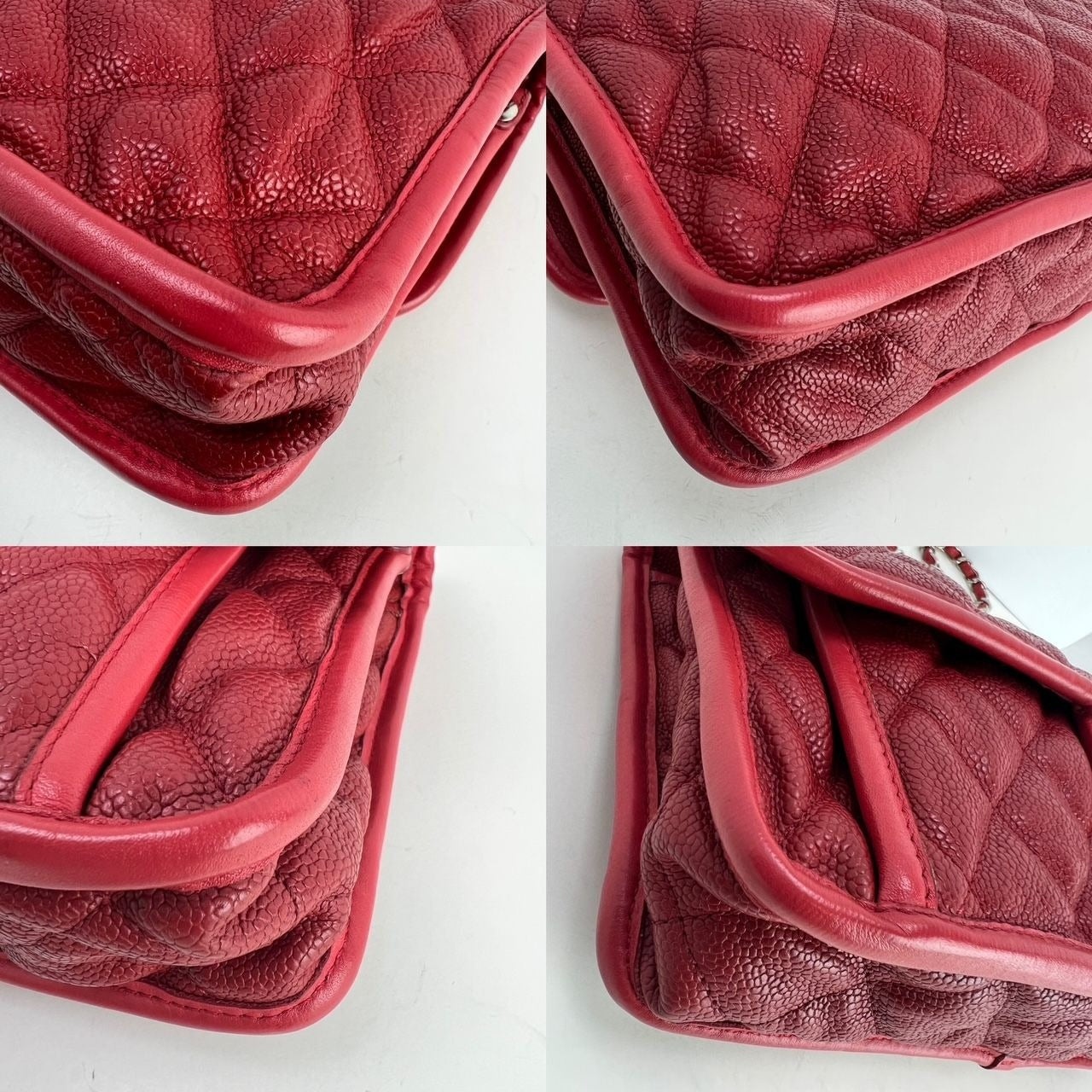 Chanel Caviar Quilted Medium French Riviera Red Flap - 6