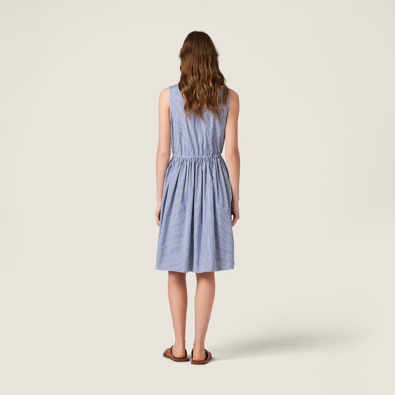 Vertical stripe poplin mini-dress 3