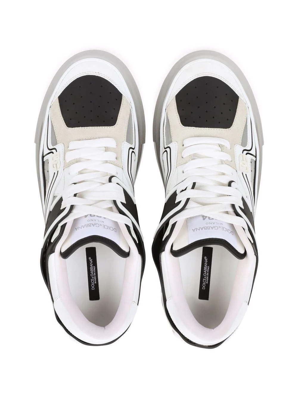 transparent cut-out sneakers - 4