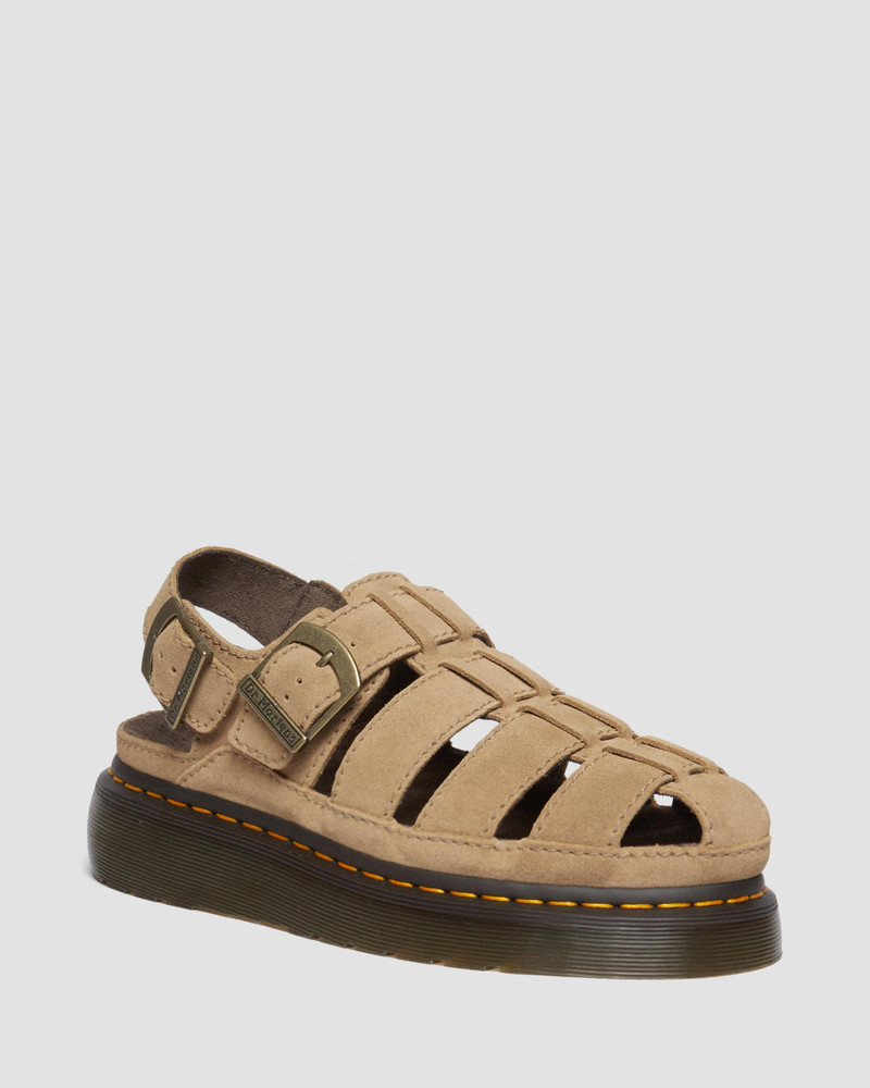 Dr. Martens Wrenlie Bronx Suede Fisherman Sandals outlook
