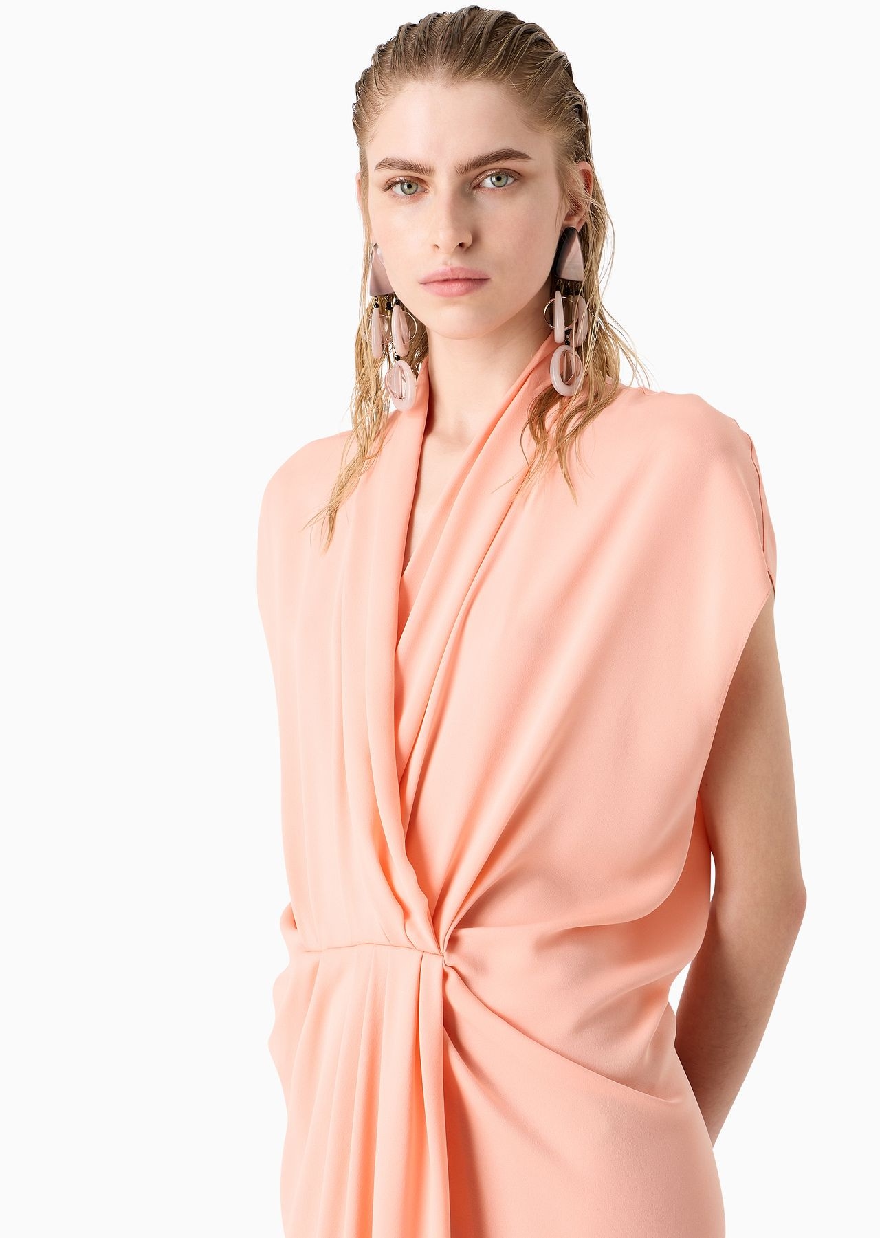 ASV triple silk georgette long dress - 5