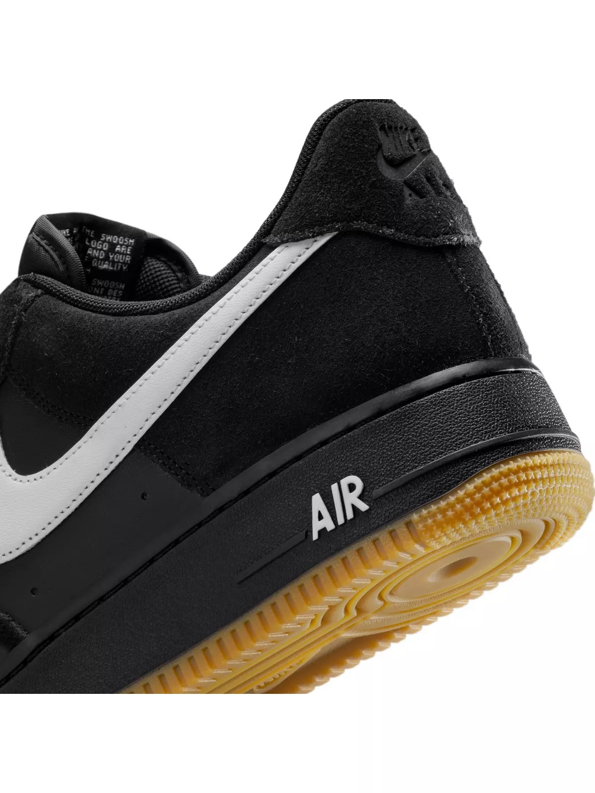 Air Force 1 '07 LV8 "Black/White/Gum Light Brown" Men's Shoe - 11