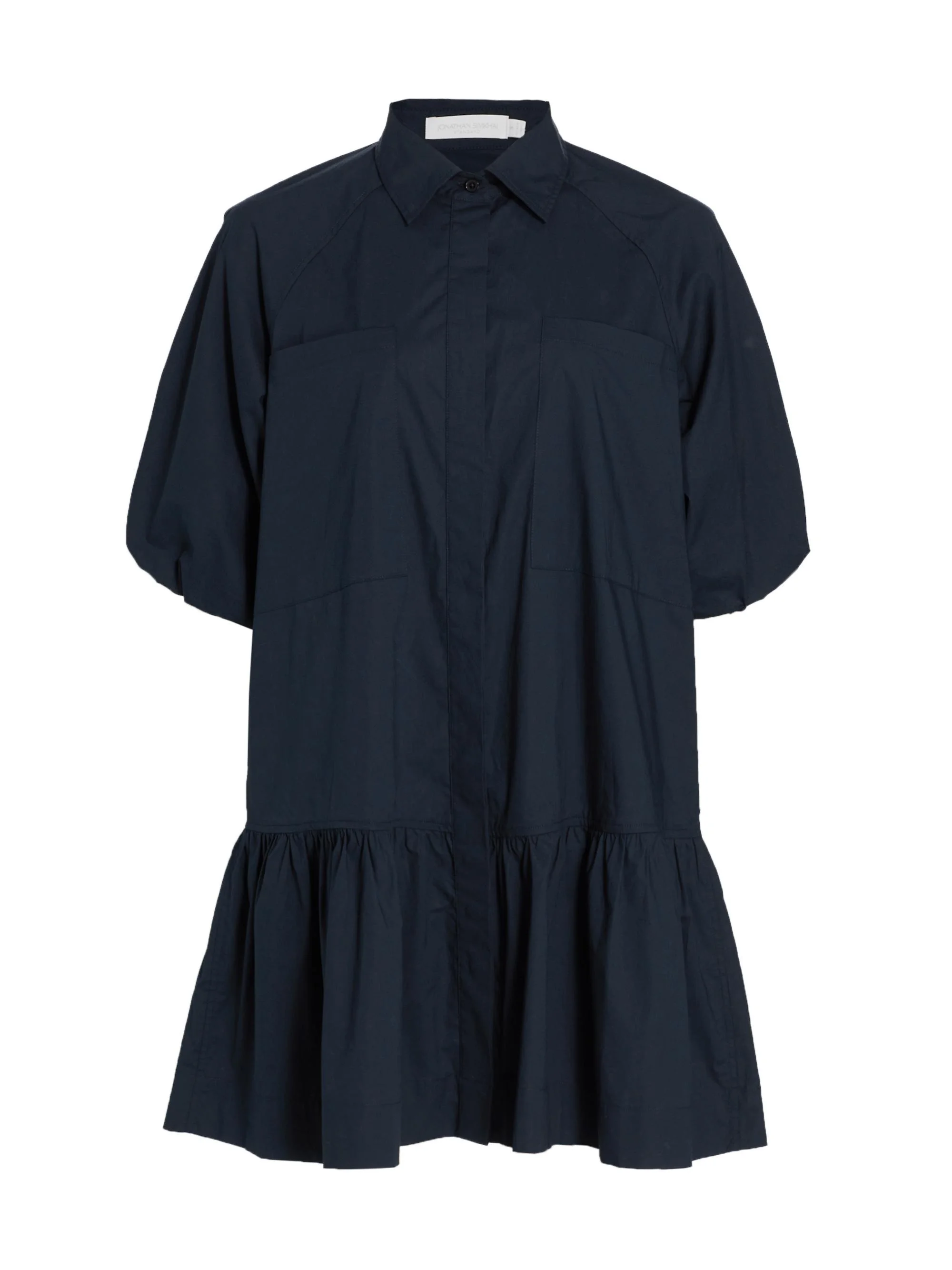 Women's Crissy Cotton Poplin Mini Shirtdress - Midnight - 1