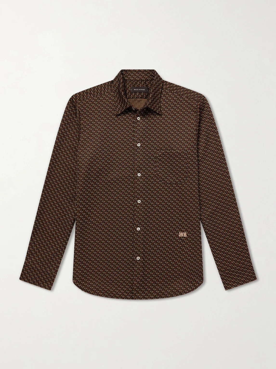 Doshi Button-Down Jacquard-Knit Shirt - 1