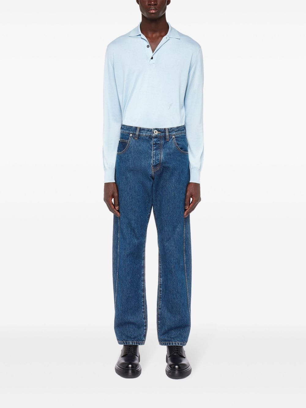mid-rise straight-leg jeans - 2