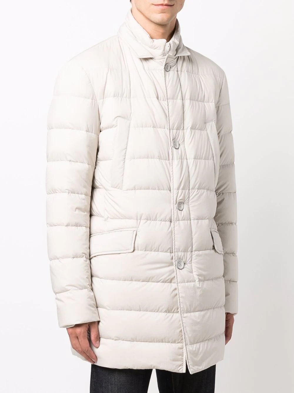 layered padded coat - 3