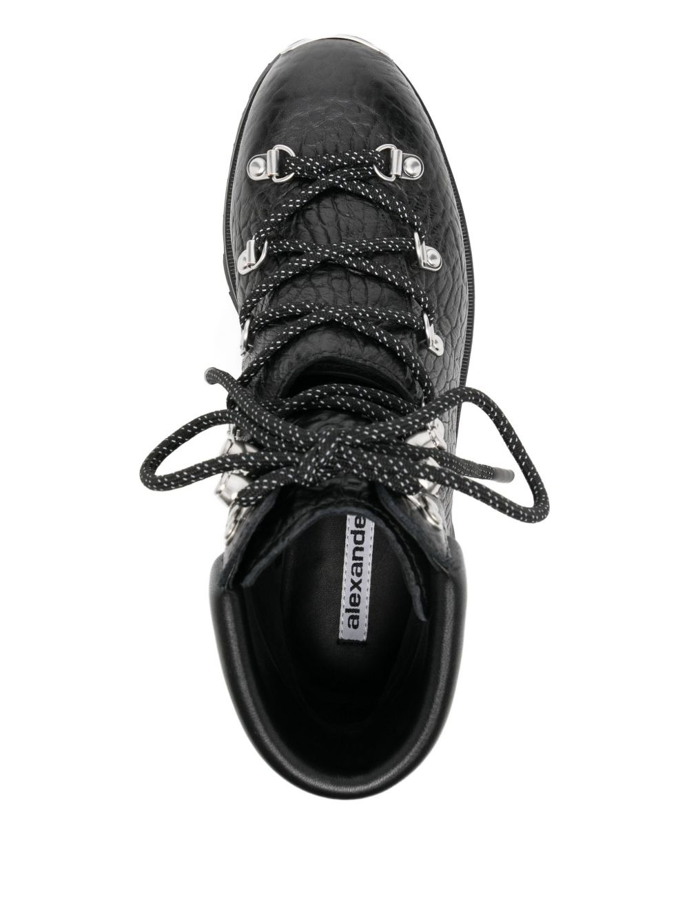 leather combat boots - 4