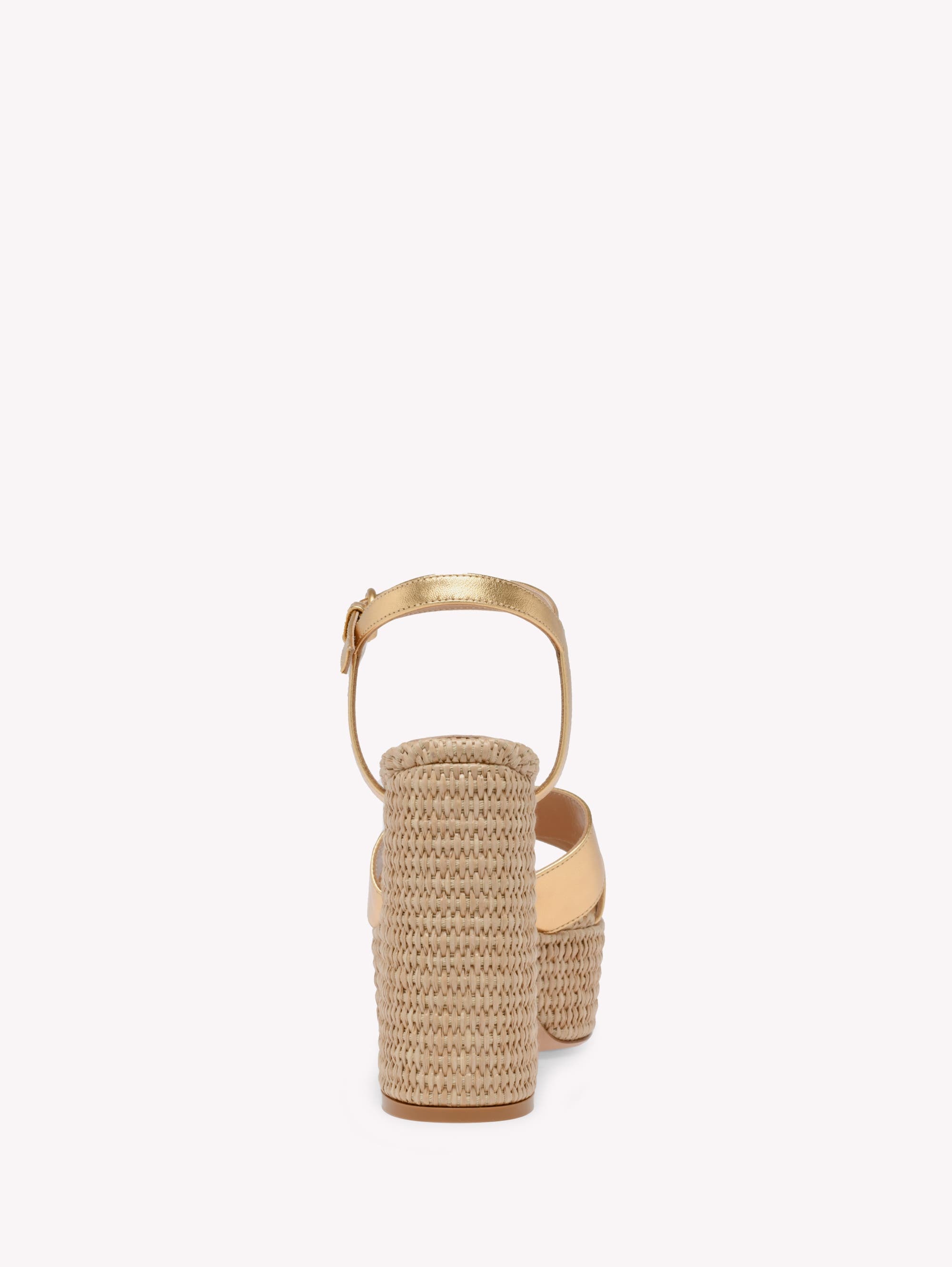 Gianvito Rossi Bebe Sandals in Metallic Gold at Nordstrom - 4