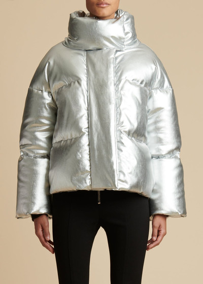 KHAITE The Raphael Puffer Jacket in Silver outlook