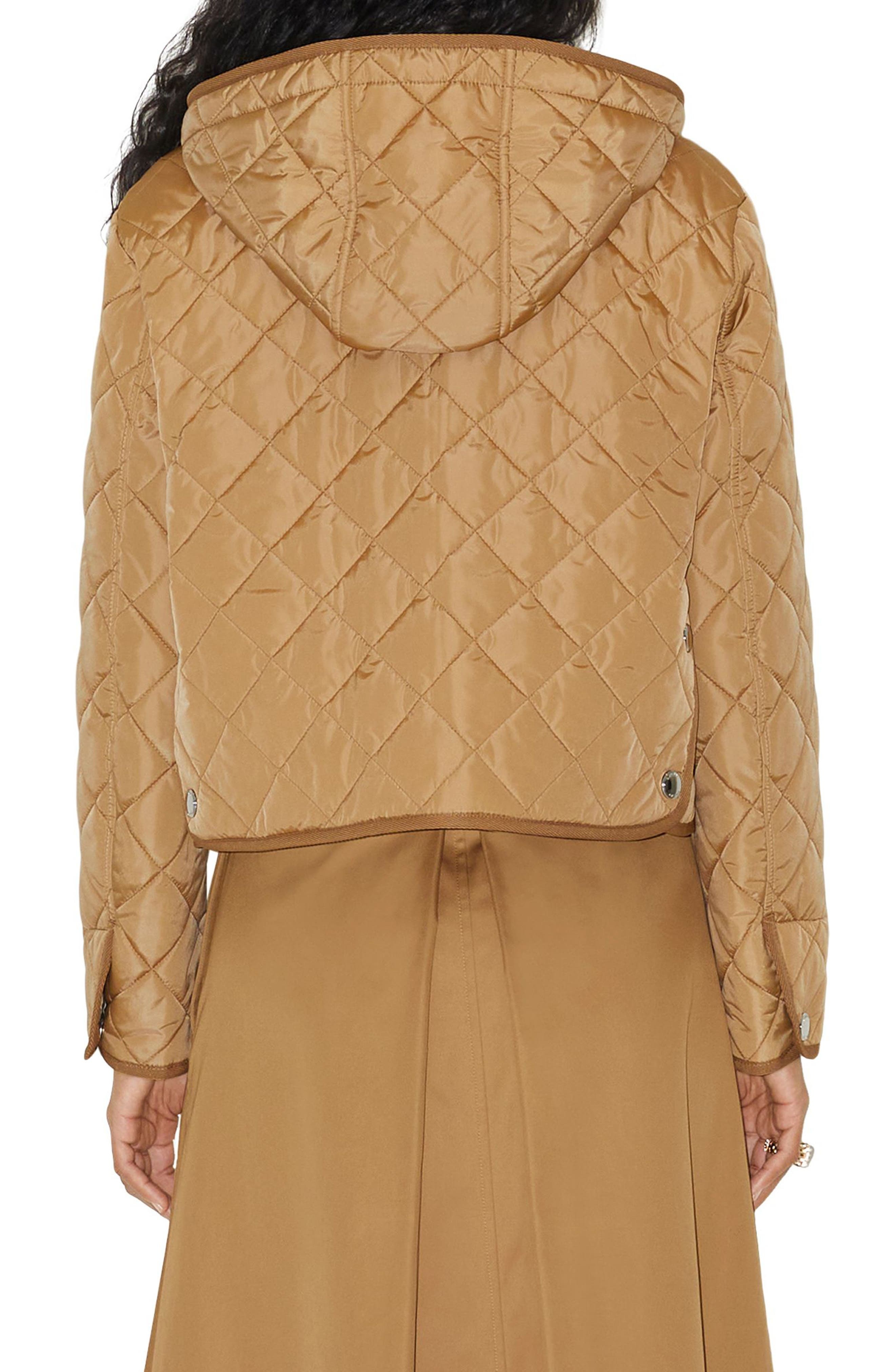 Humbie Diamond Quilted Nylon Hooded Jacket - 2