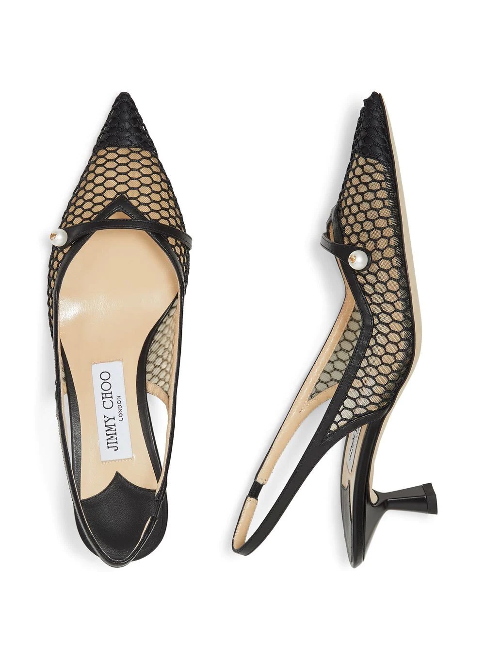 Amita 45mm slingback pumps - 4