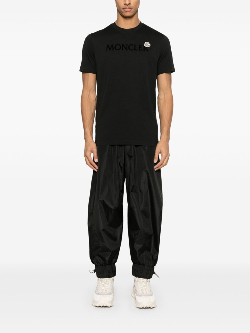 Moncler flocked-logo cotton T-shirt outlook