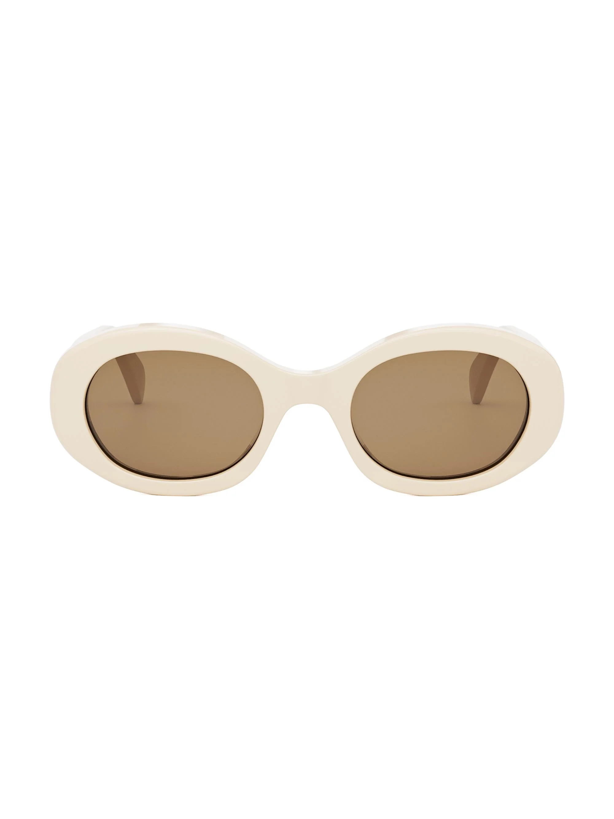 Men's 52MM Oval Acetate Sunglasses - Flax Dark Brown - 1