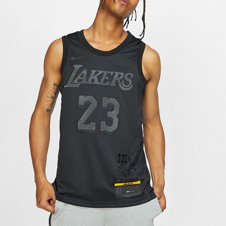 Nike Nike Connected Jersey NBA lakers LeBron James MVP Black CI2030 010 REVERSIBLE
