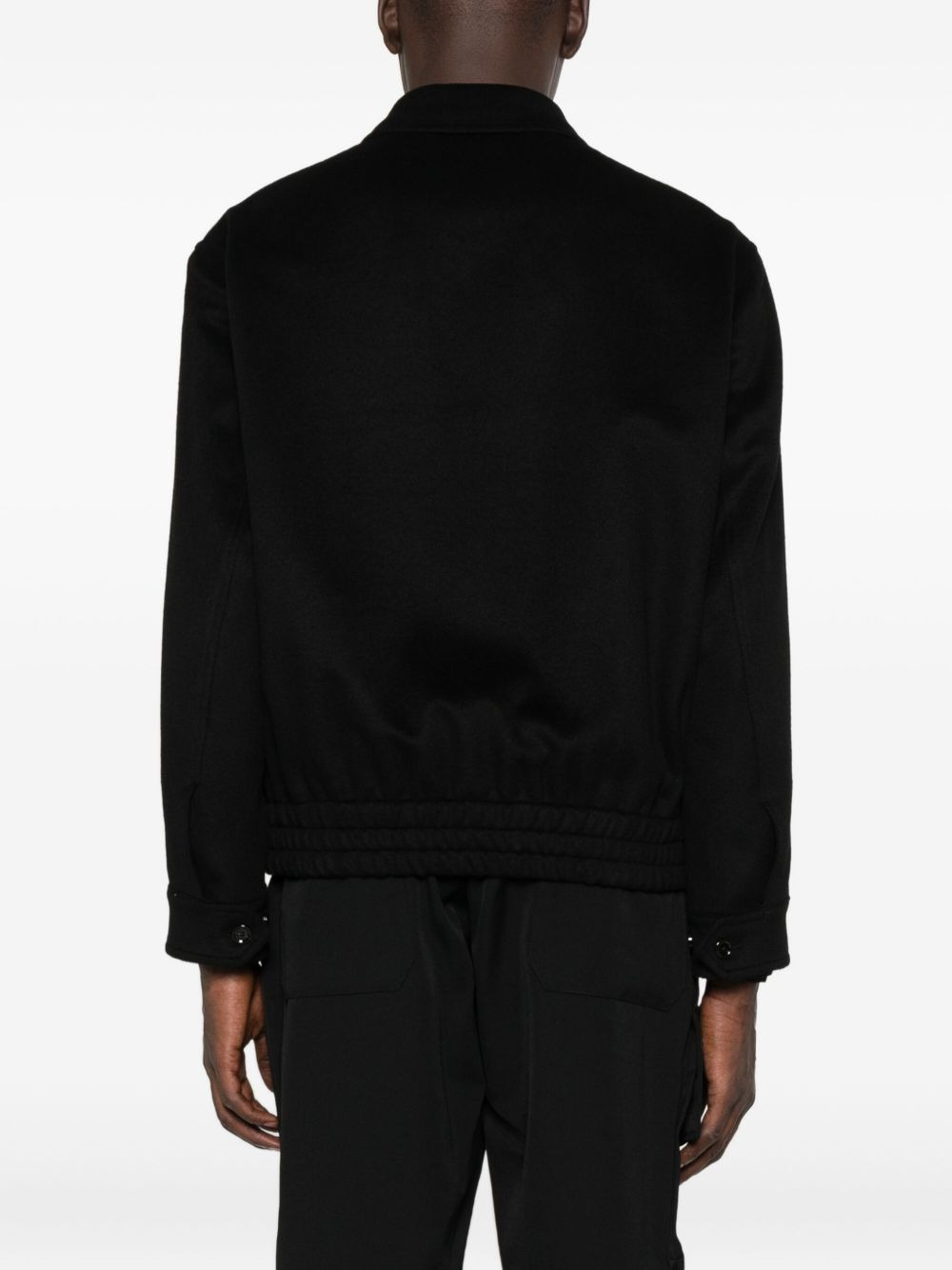 zip-fastening bomber jacket - 4