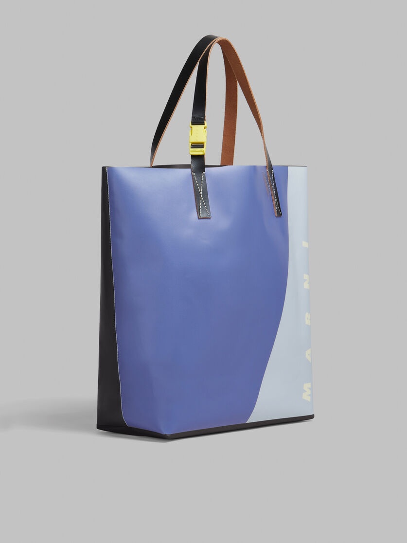 PURPLE AND BLUE TRIBECA SHOPPER WITH MARNI TAG - 6