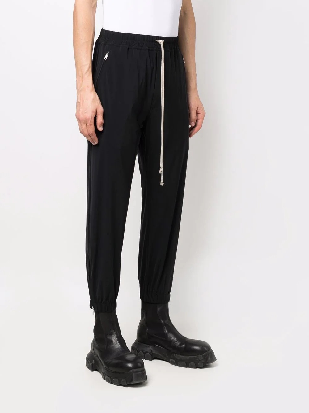 drawstring track pants - 3