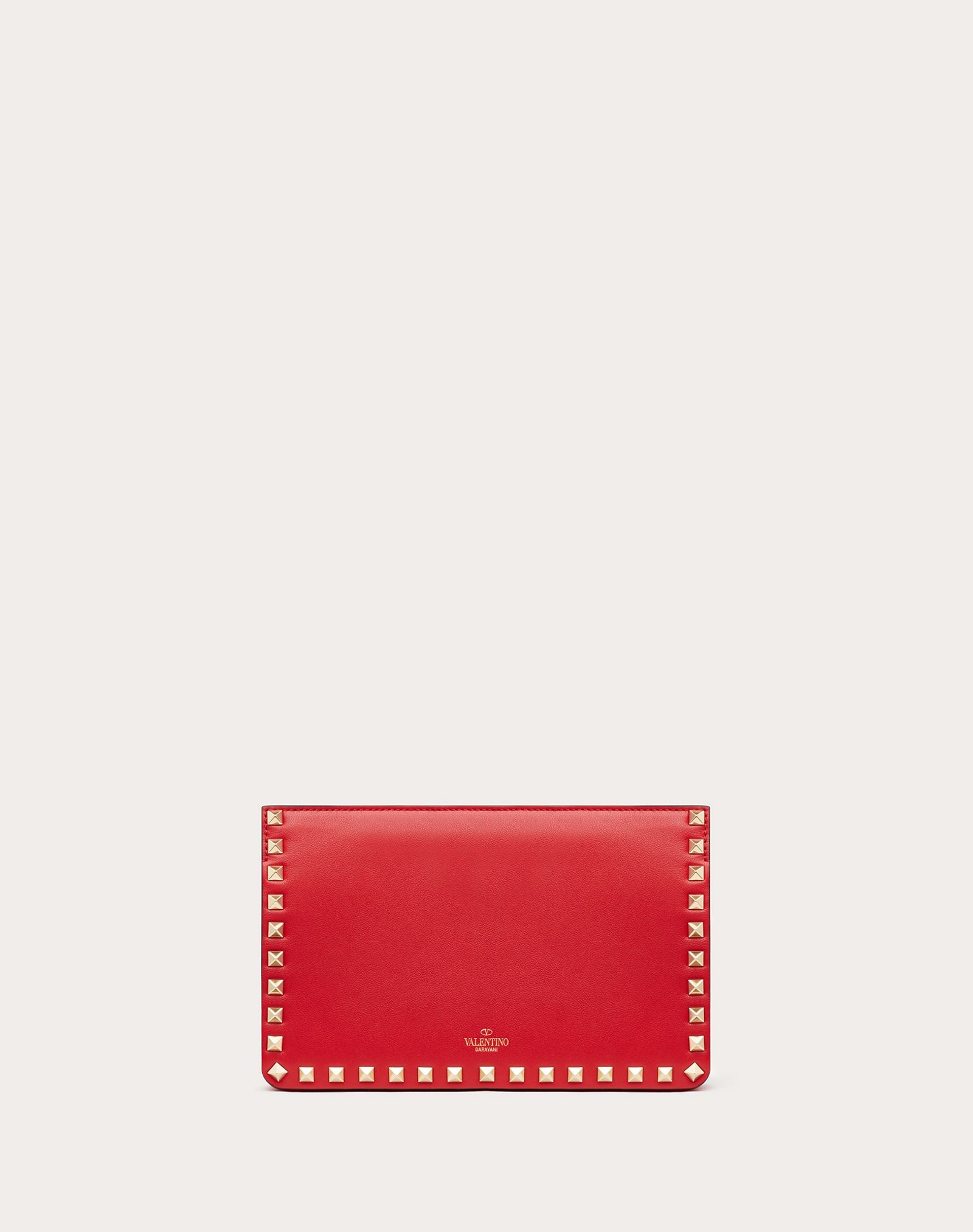 Rockstud Calfskin Clutch - 3