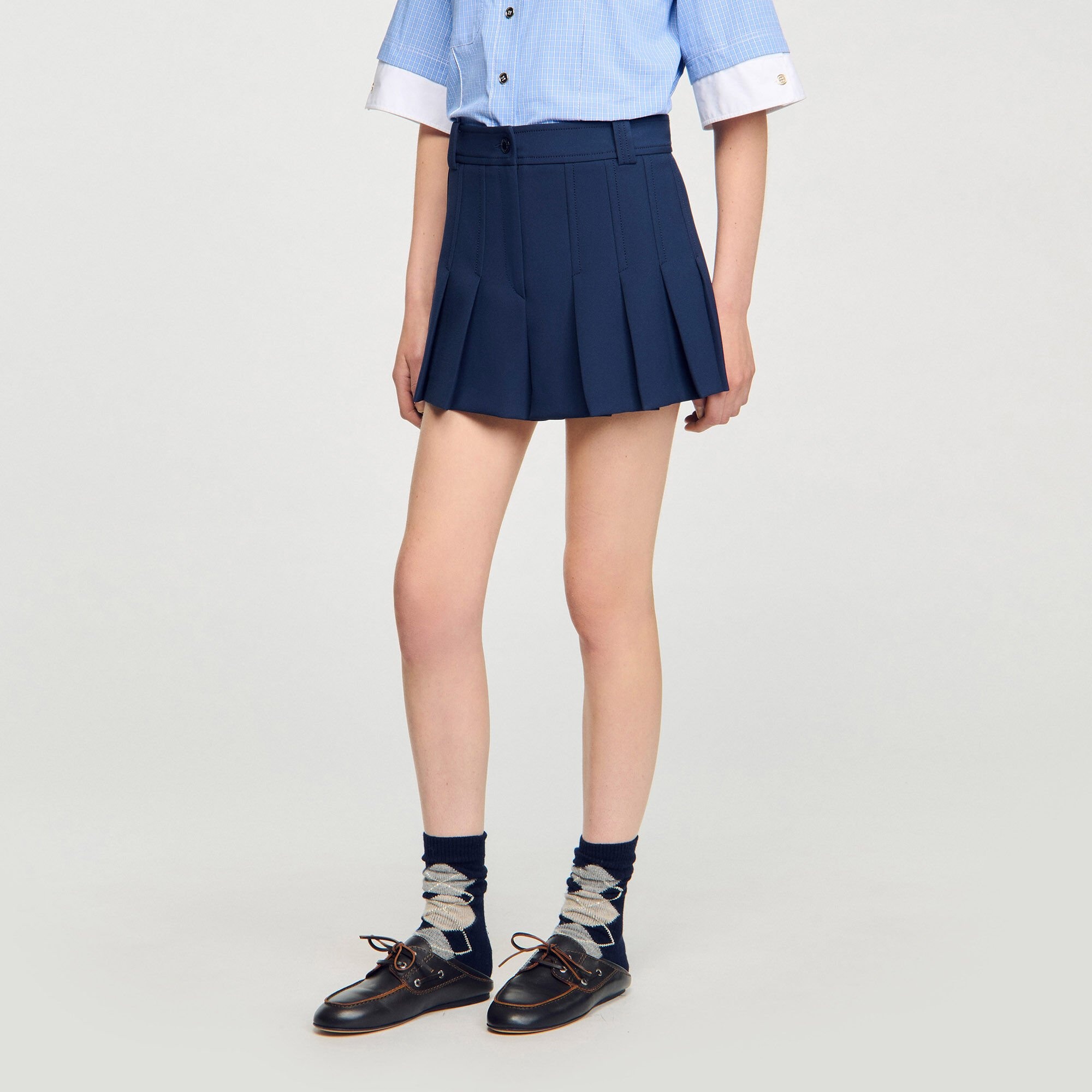 TAILORED PLEATED SHORTS - 4