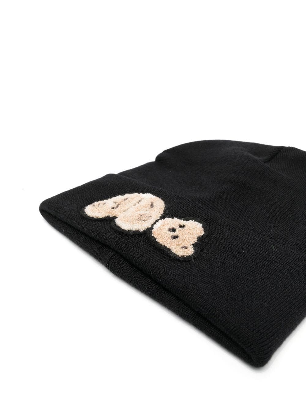 logo-patch fine-knit beanie - 2