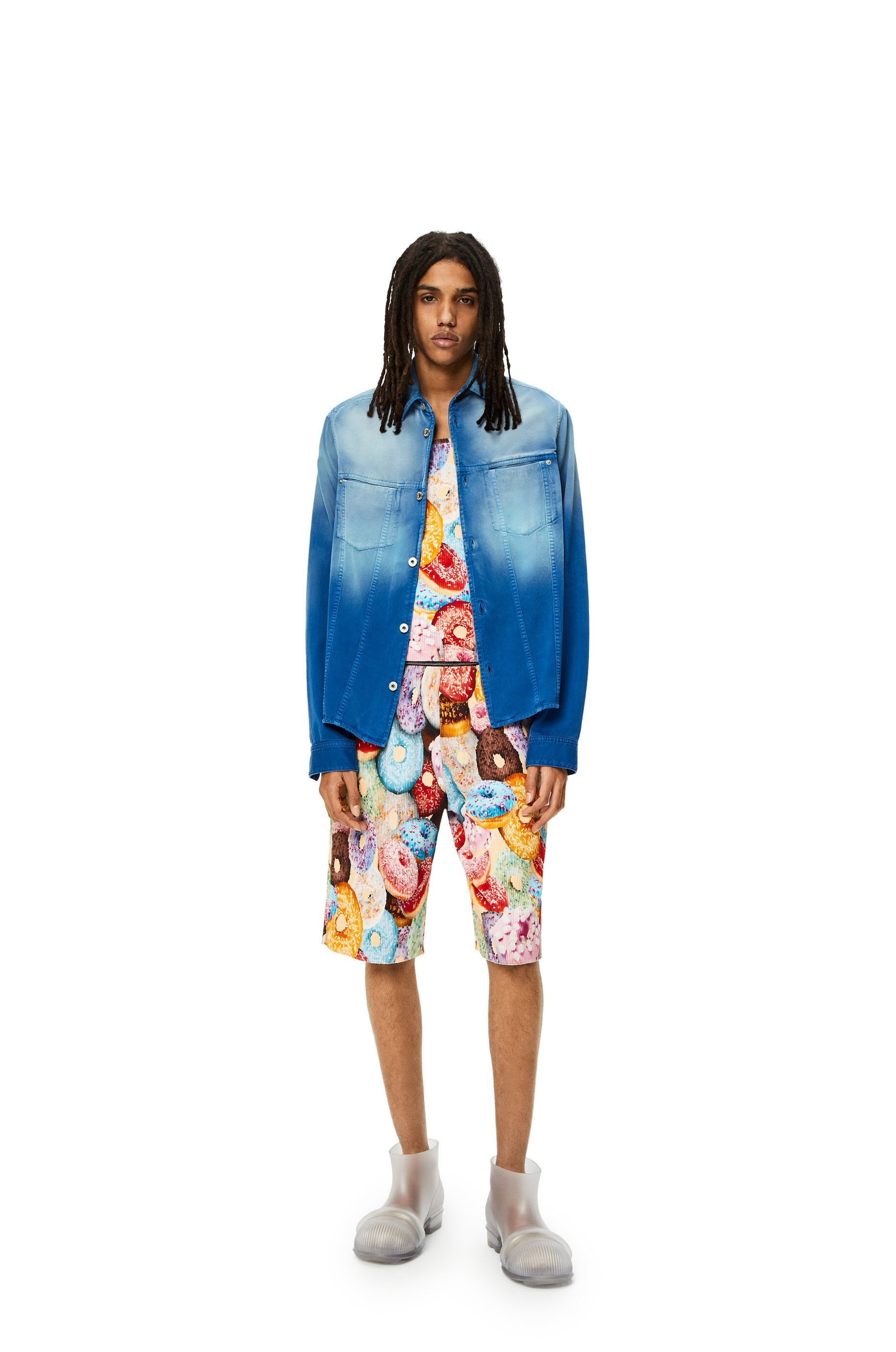 Overshirt in sunbleach denim - 2