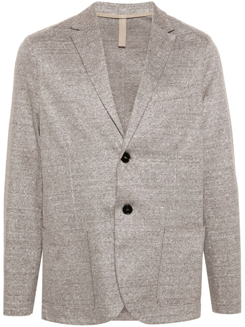 single-breasted knitted blazer 1