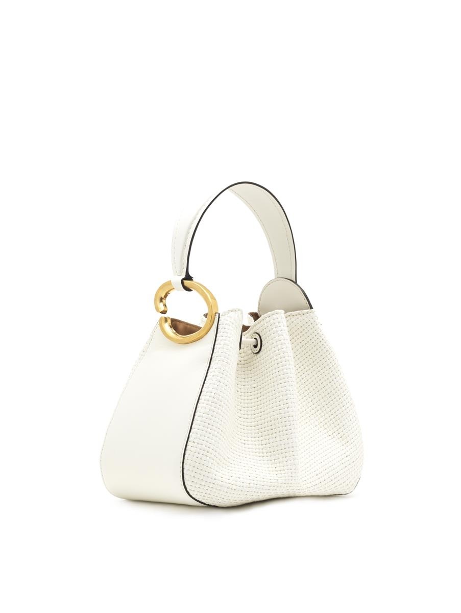 O HANDLE RAFFIA BAG - 1