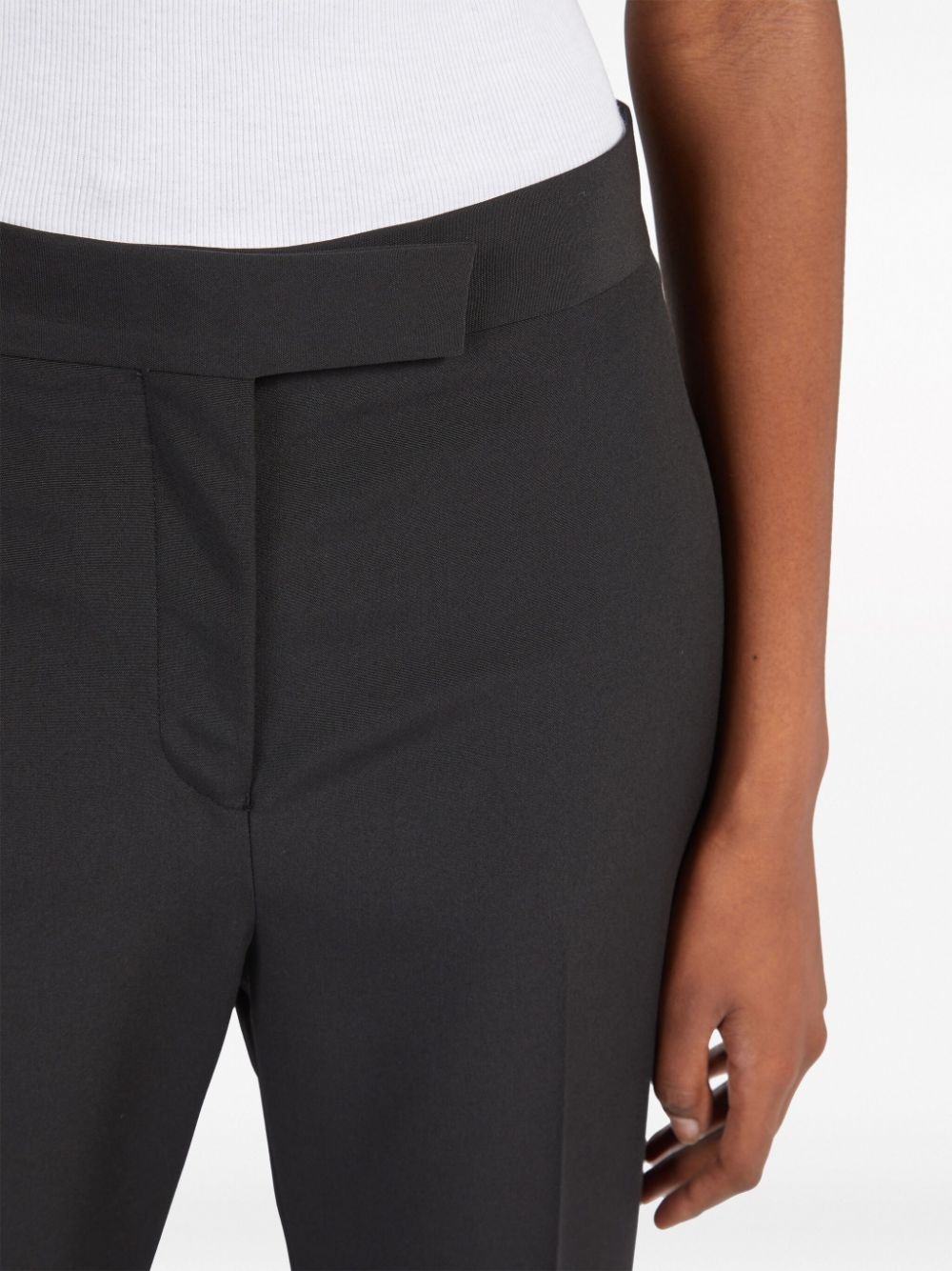 pressed-crease virgin wool tailored trousers - 5
