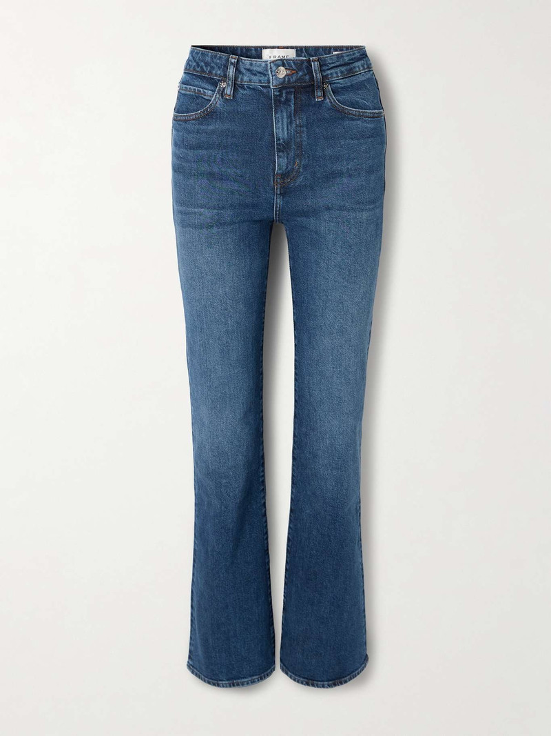 The Arrow high-rise flared jeans Dark denim - 1
