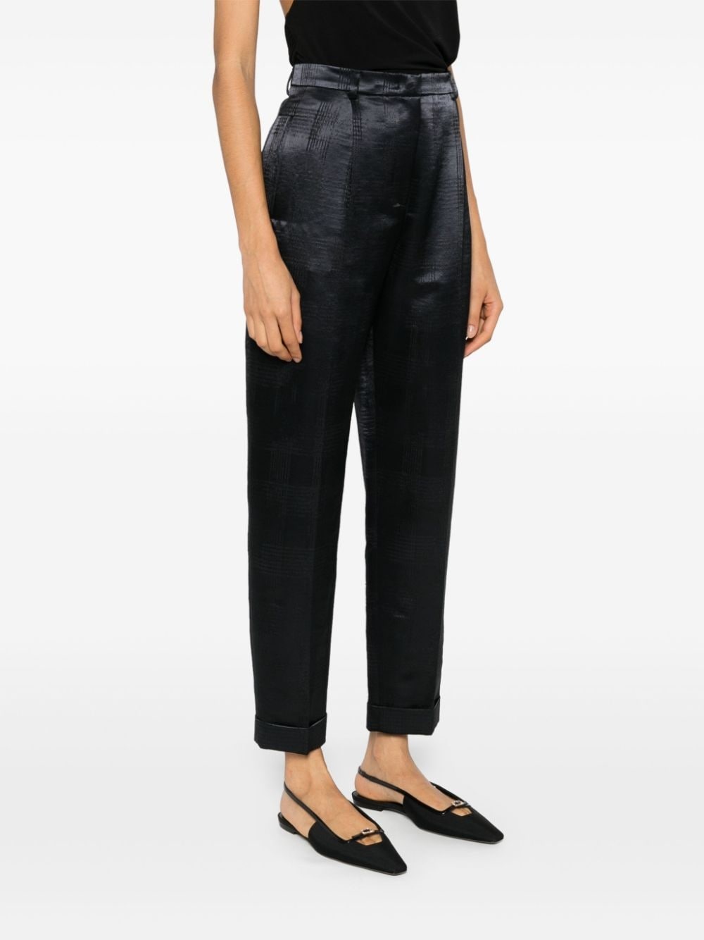 houndstooth-pattern trousers - 3