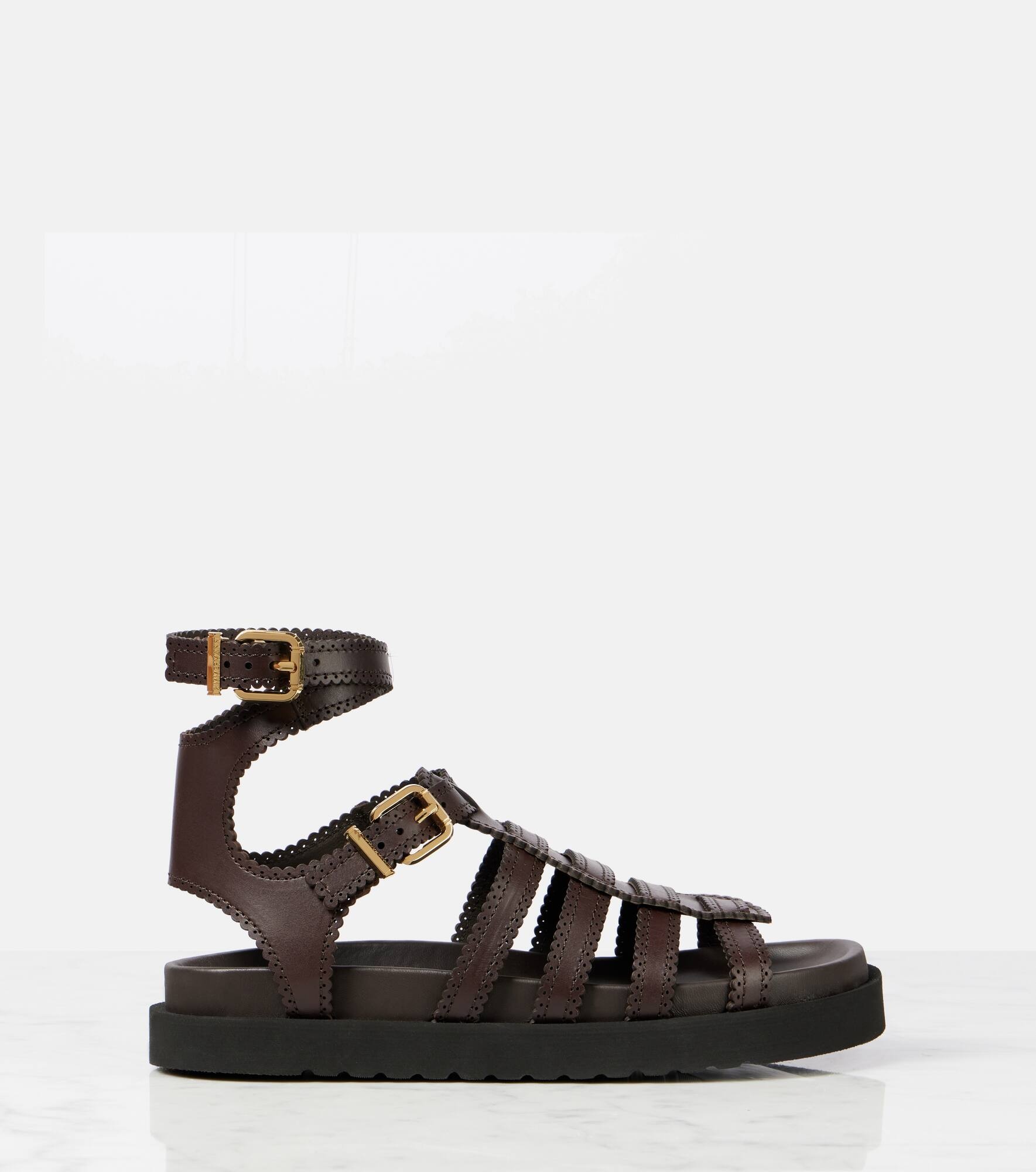Goldie leather gladiator sandals - 4