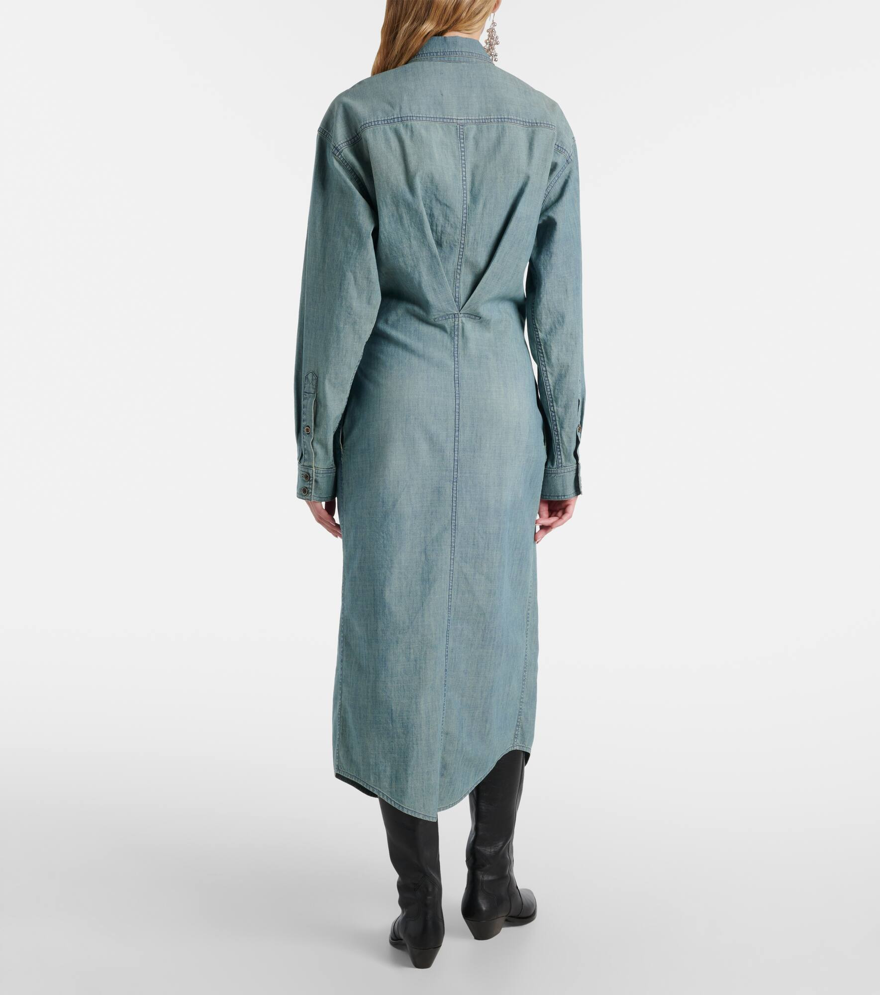 Nolwen chambray shirt dress - 3