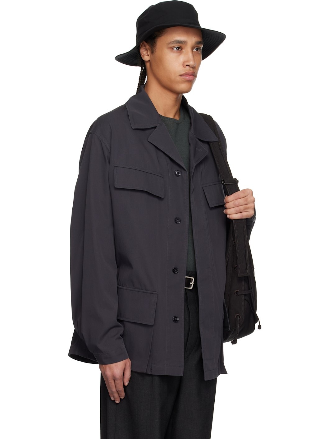 Gray Four Pockets Jacket - 2