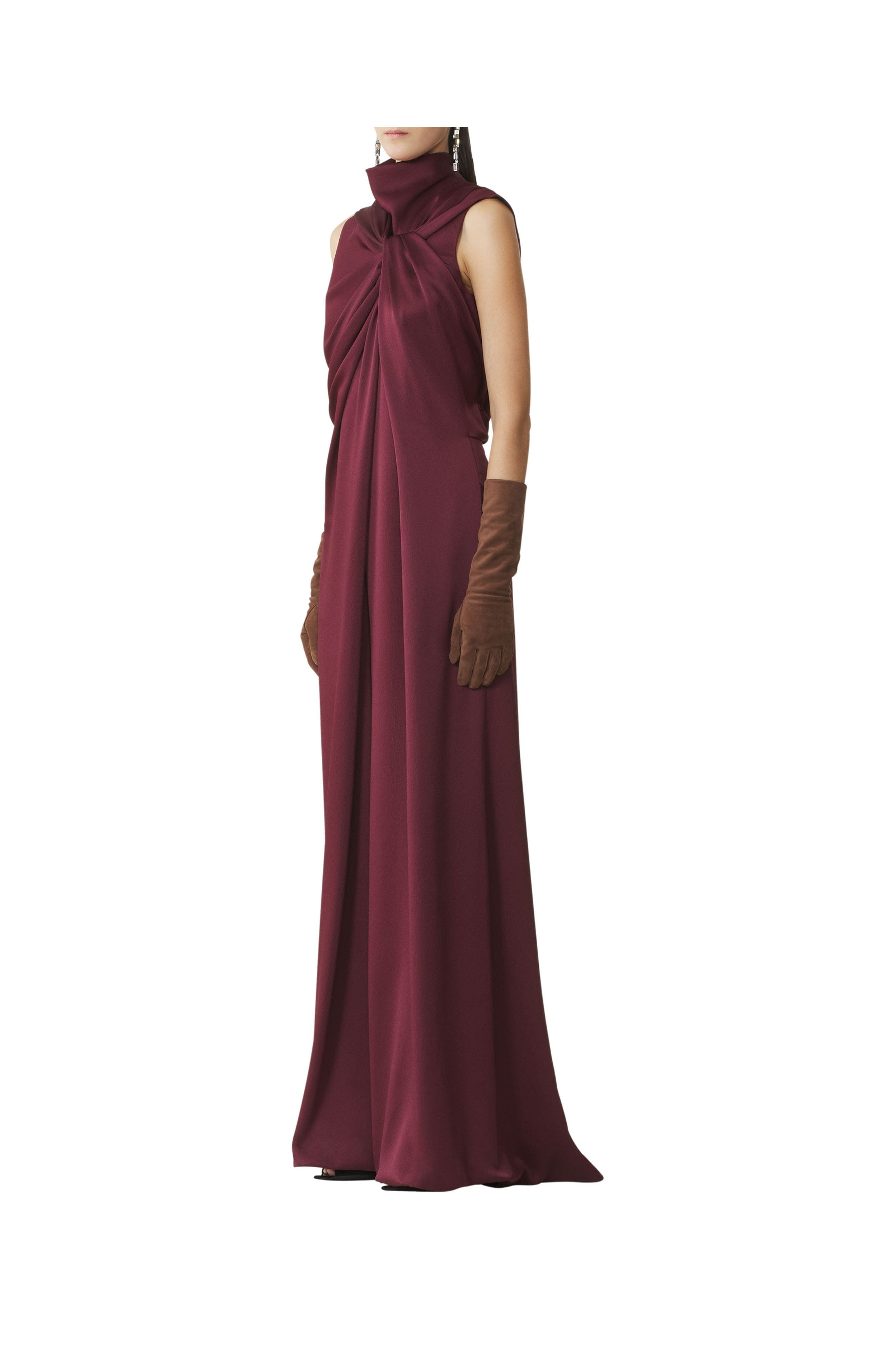 Lanvin Long Jumpsuit In Satin in Bacchus at Nordstrom - 3