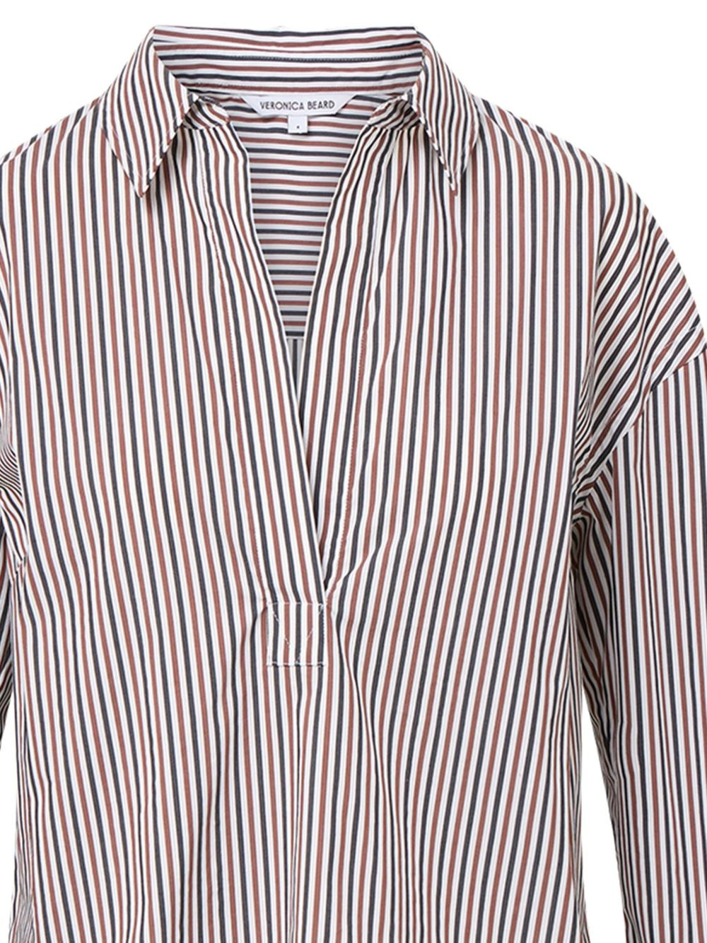 striped cotton-blend shirt - 2